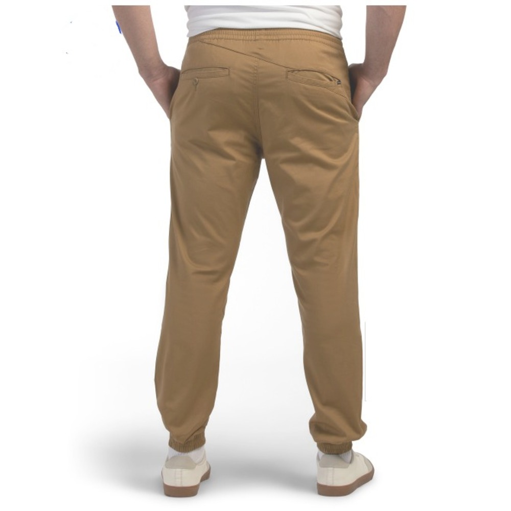 VOLCOM Slim Joggers Dark Brown Men's Size XXL Stretch Waist Casual Pants